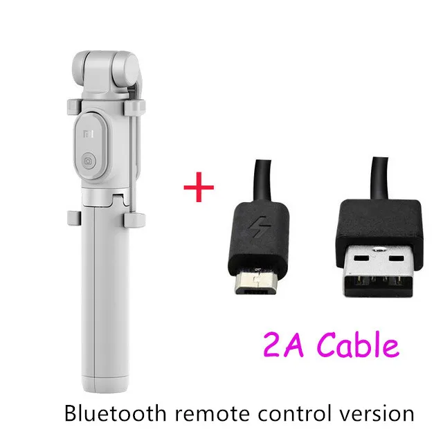 Новейший Xiao mi монопод mi селфи палка Bluetooth штатив с беспроводным пультом дистанционного управления вращение на 360 гибкая/Проводная версия Android IOS D5 - Цвет: add cable G