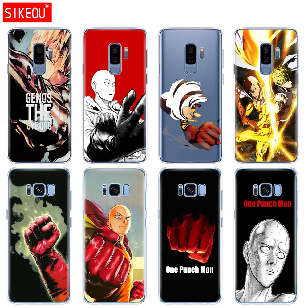 Силиконовый чехол для Samsung Galaxy S9 S8 S7 S6 edge S5 S4 S3 PLUS телефона Аниме One Punch Man|Бамперы| |
