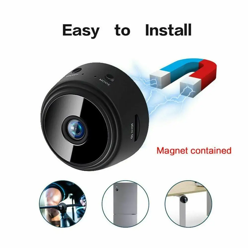 HYUCHON WiFi мини камера беспроводная HD 1080P няня с удаленным видом/Обнаружение