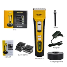 Máquina de cortar cabelo profissional, máquina de cortar cabelo recarregável para adultos