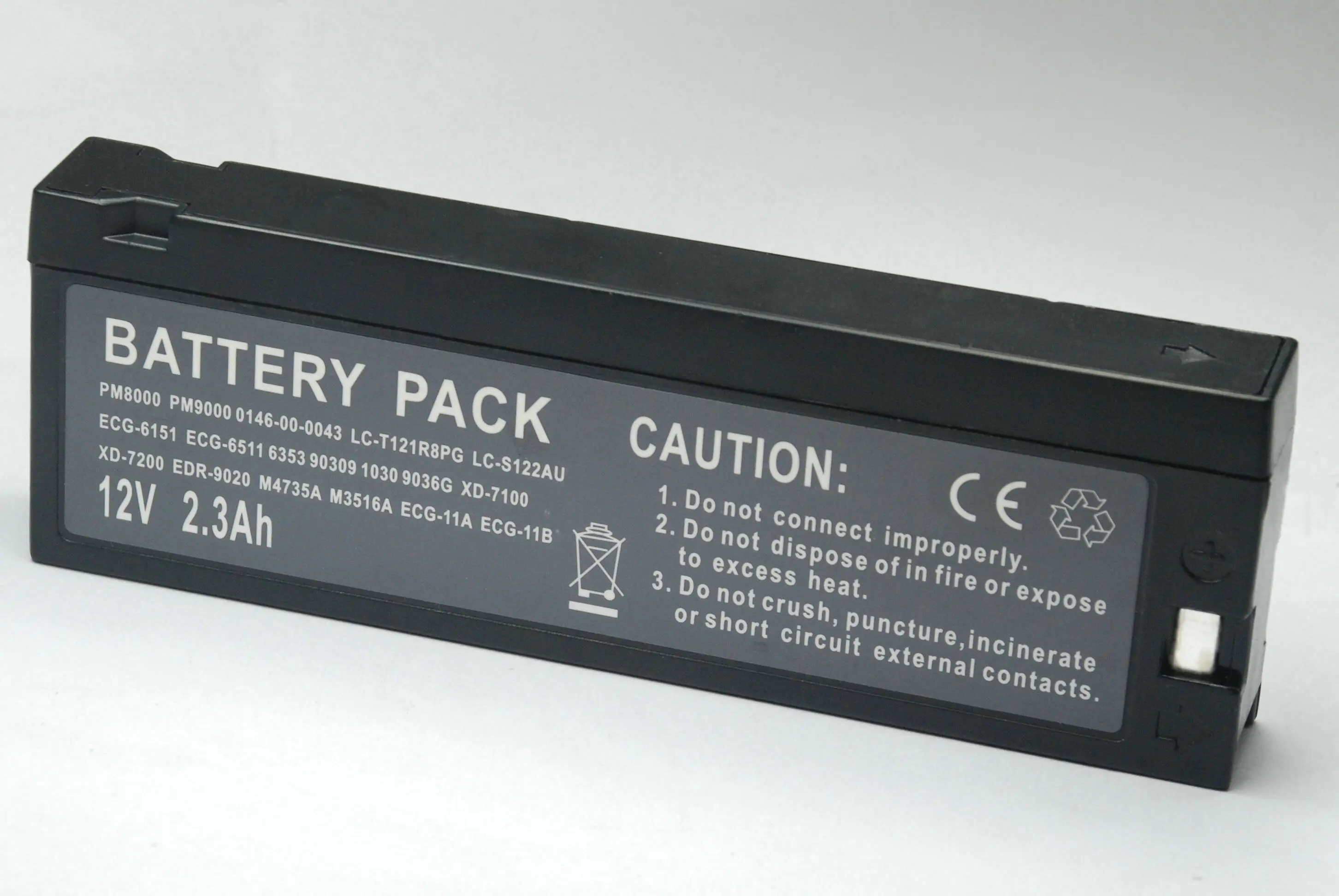 

2300mAH New Vital Signs Monitor battery for MINDRAY PM9000 PM8000 PM7000 1030 1050 9030P MEC2000 MEC1200 MEC1000 IPM9800 PM-8000