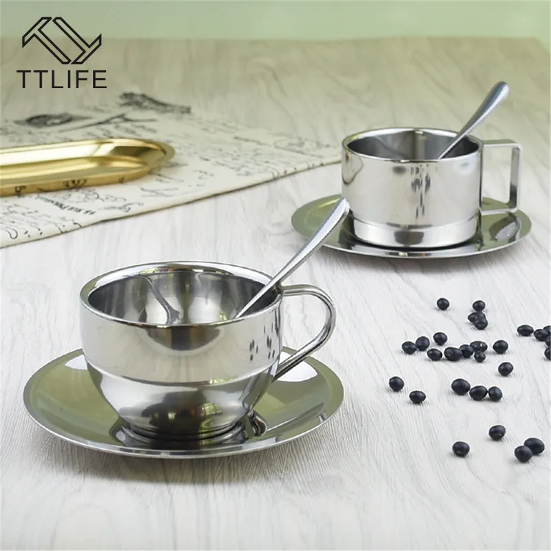 Buy TTLIFE 2 Styles Coffee Cup Set Mug Tea Coffee Cup