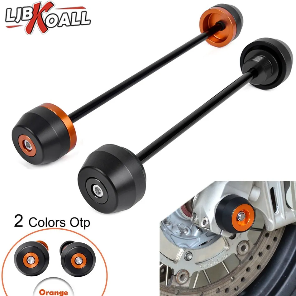 

18 19 DUKE 790 Motorcycle Front Rear Axle Fork Wheel Protector Sliders Falling Protection For KTM 790 Duke 2018-2019 Crash Pad