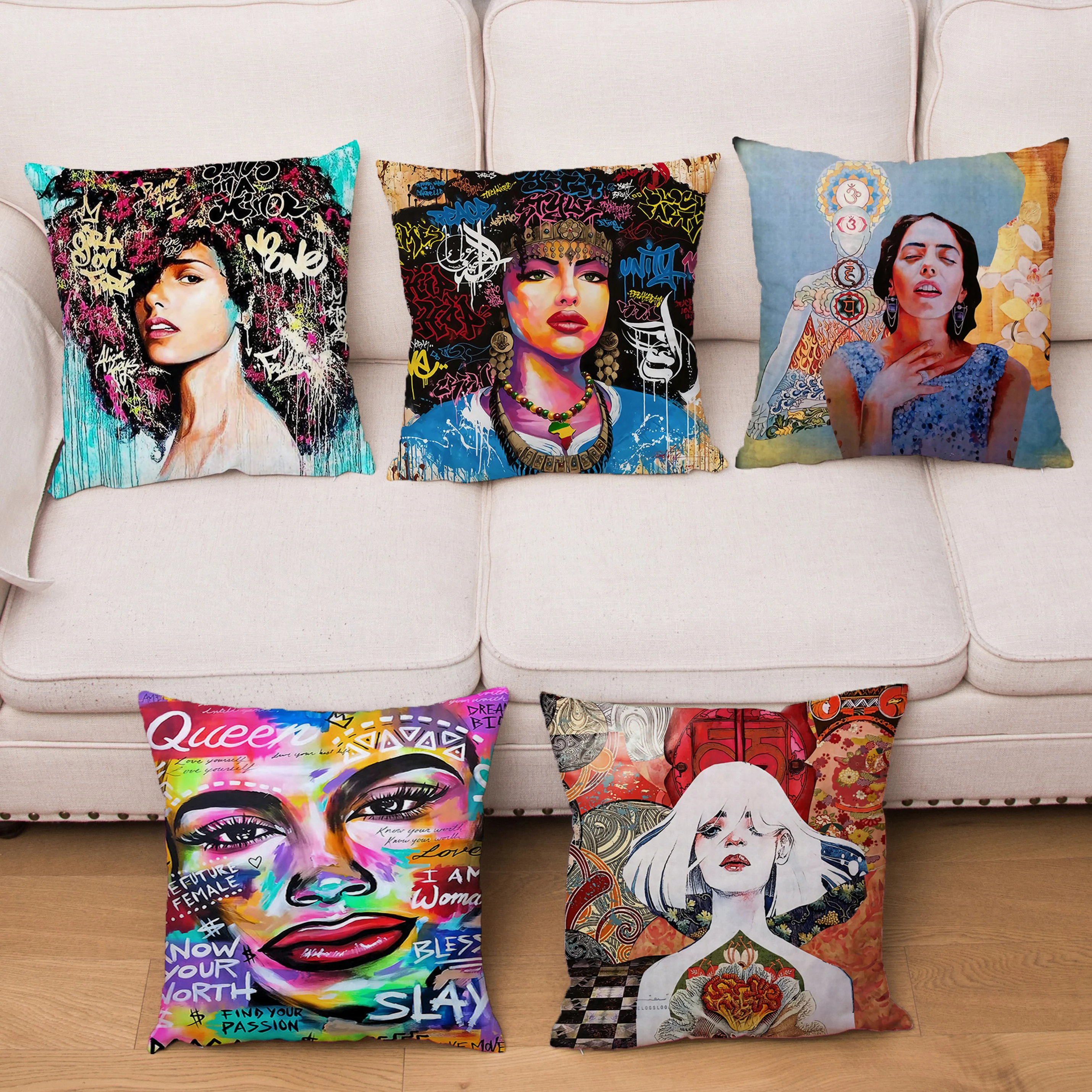 

Home Decor Cushions Covers Fashion European Women Pillow Cover Super Soft Short Plush Pillows Cases Colourful Throw Pillowcase