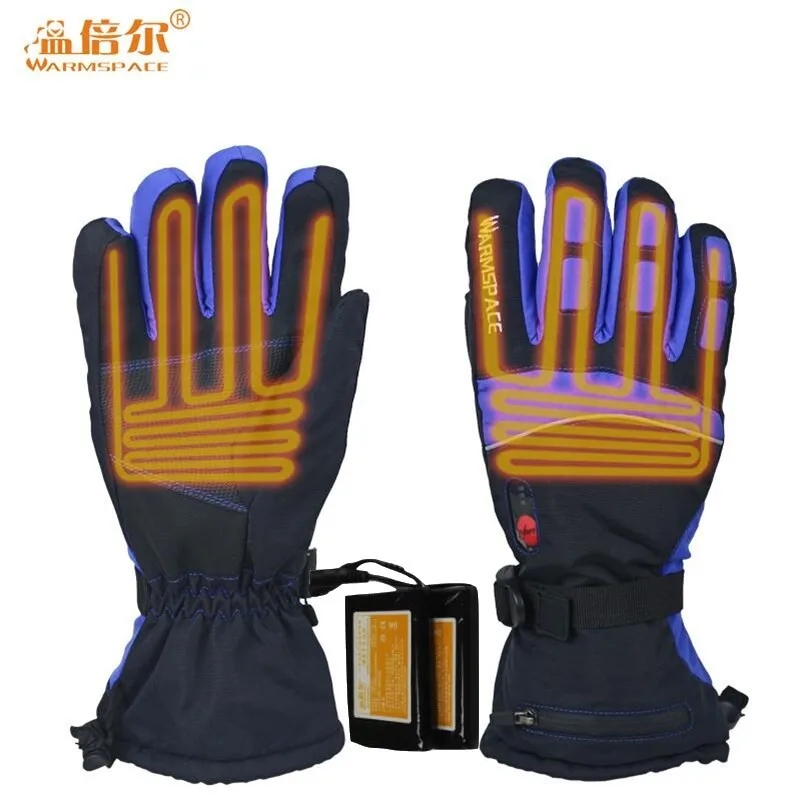 

Smart Electric Heated Gloves Touch Screen Ski Gloves Battery Powered Self Heating 3M Waterproof Motorcycle Racing Riding Guantes