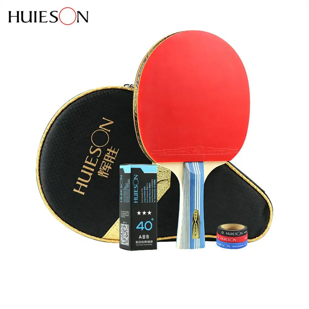 3 Star Table Tennis Racket Half sticky Pimples in Rubber Medium Elastic