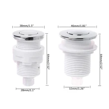 28mm/32mm On Off Push Air Switch Button For Bathtub Spa Waste Garbage Disposal Pneumatic Switch