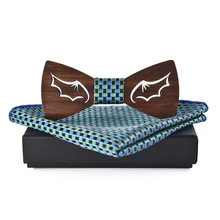 Классический галстук-бабочка платок набор для мужчин деревянный галстук-бабочка галстук бабочка шеи галстуки для Свадьба Тощий Галстук Полиэстер Карман квадратный