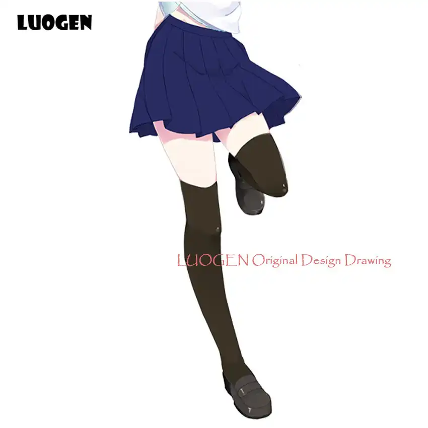 Kawaii Japanese Brand High Waist Pleated Skirt Anime Cosplay Kawaii Japanese Brand High Waist Pleated Skirt Anime Cosplay