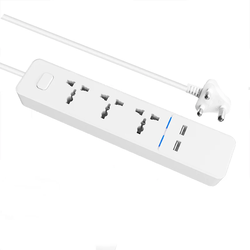 Лента питания с usb портами длинный шнур универсальная розетка 3 выхода защита от