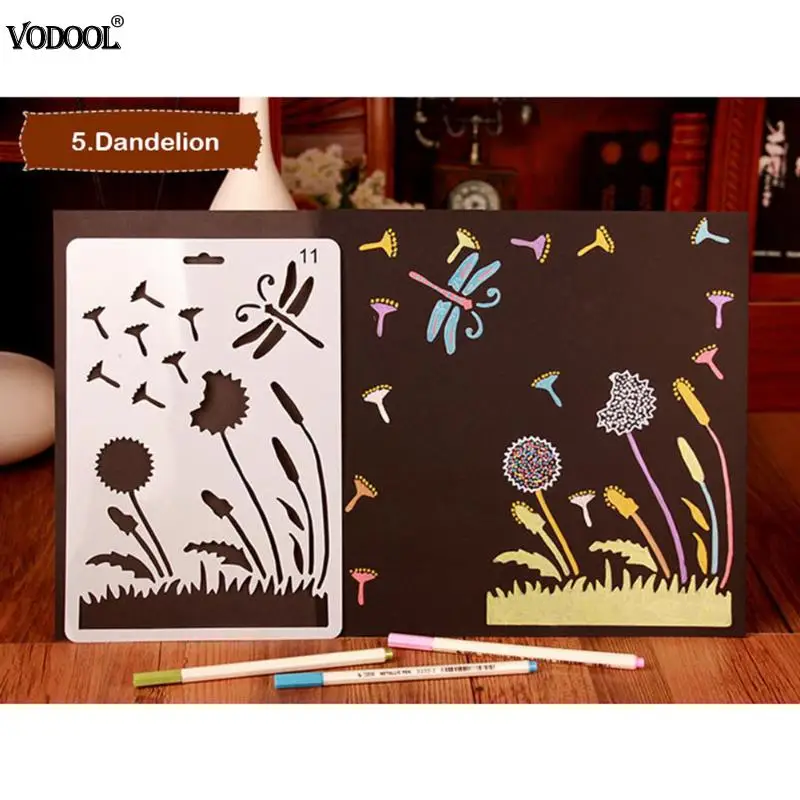 

Number Letters Keynote Template Lace Decor Ruler Kids DIY Photo Album Art Drawing Tool Holl Card Stencil Handmade Drafting Tools