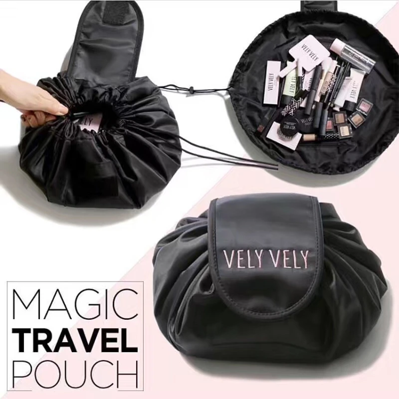  Women Cosmetic Bags Makeup organizer large-capacity portable drawstring bag multi-functional wash s