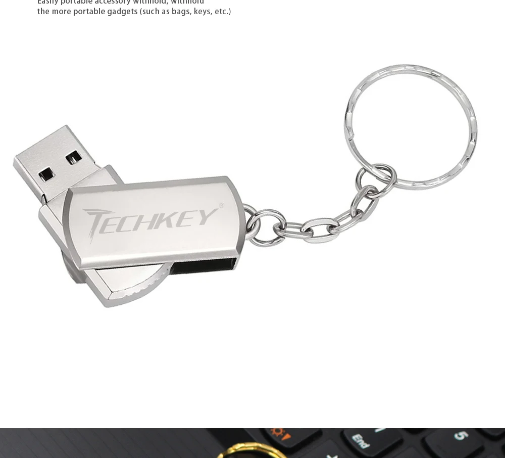 Новый usb флеш-накопитель 64 Гб TECHKEY pen drive 32 Гб металлический маленький U диск Флешка USB 2,0 memoria флеш-накопитель memoria Cel stick memory stick подарок