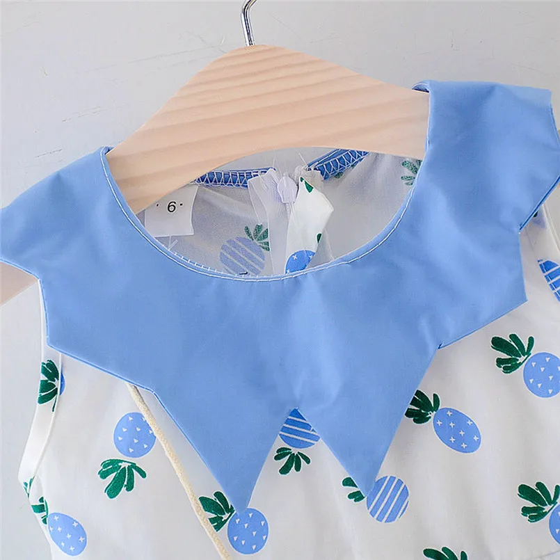 Girls dress Toddler Kid Baby Girl Plaid Fruit Printed Party Princess Dress Clothing robe fille #4J10 (14)