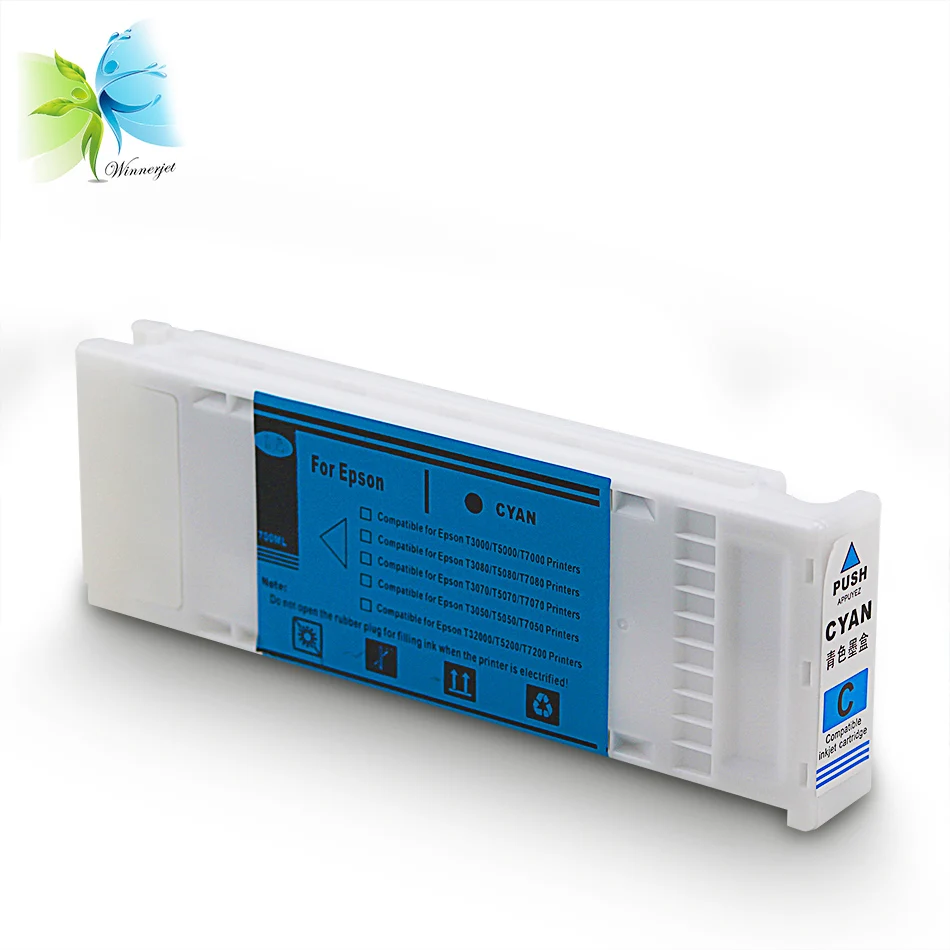 Winnerjet струйные картриджи с пигментными чернилами для Epson T3200 T5200 T7200 совместимые