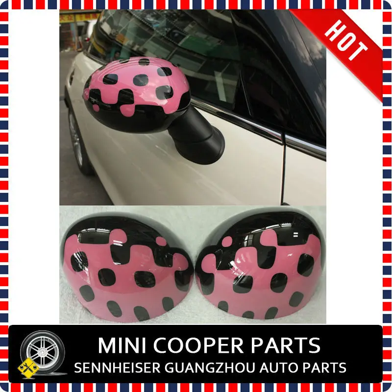 Vivid Pink Side Mirror Cover
