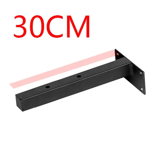 2PCS Wall Mount Hanging Connecting Table Black Metal Brackets for Wood