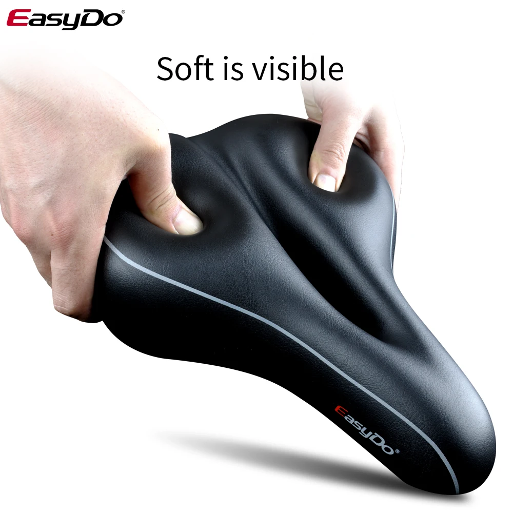 EasyDo Bike Saddle For Bicycle Hollow MTB Bike Cushion One-Piece Thicken Foam Saddle Comfortable Cycling Accessories Part