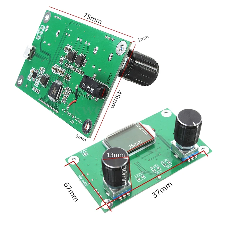 OOTDTY New arrival 87-108MHz DSP&PLL LCD Stereo Digital FM Radio Receiver Module+ Serial Control Hot Sale