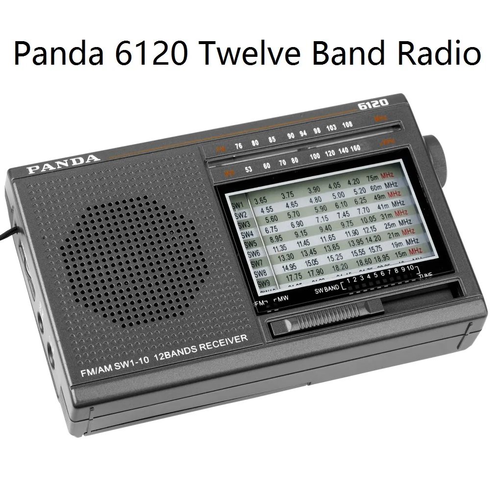 

PANDA 6120 Twelve Band Radio FM /MW/SW automatic search timer switch machine pocket new appearance super compact carry