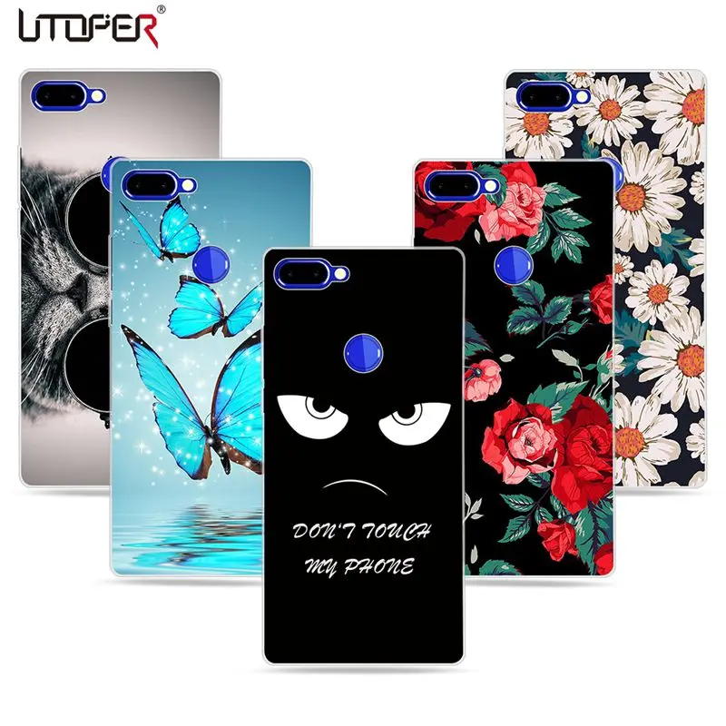 UTOPER цветок кошка чехол для Vernee Mix 2 Чехол кремнии Мягкие TPU Cat Etui |