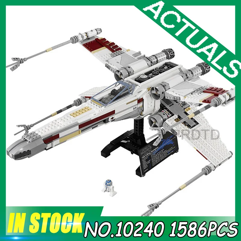 

DHL 1616Pcs Star Toys Wars The 10240 X-Wing Red Five Star fighter Set Building Blocks Bricks Kids Toys Chritmas Gift