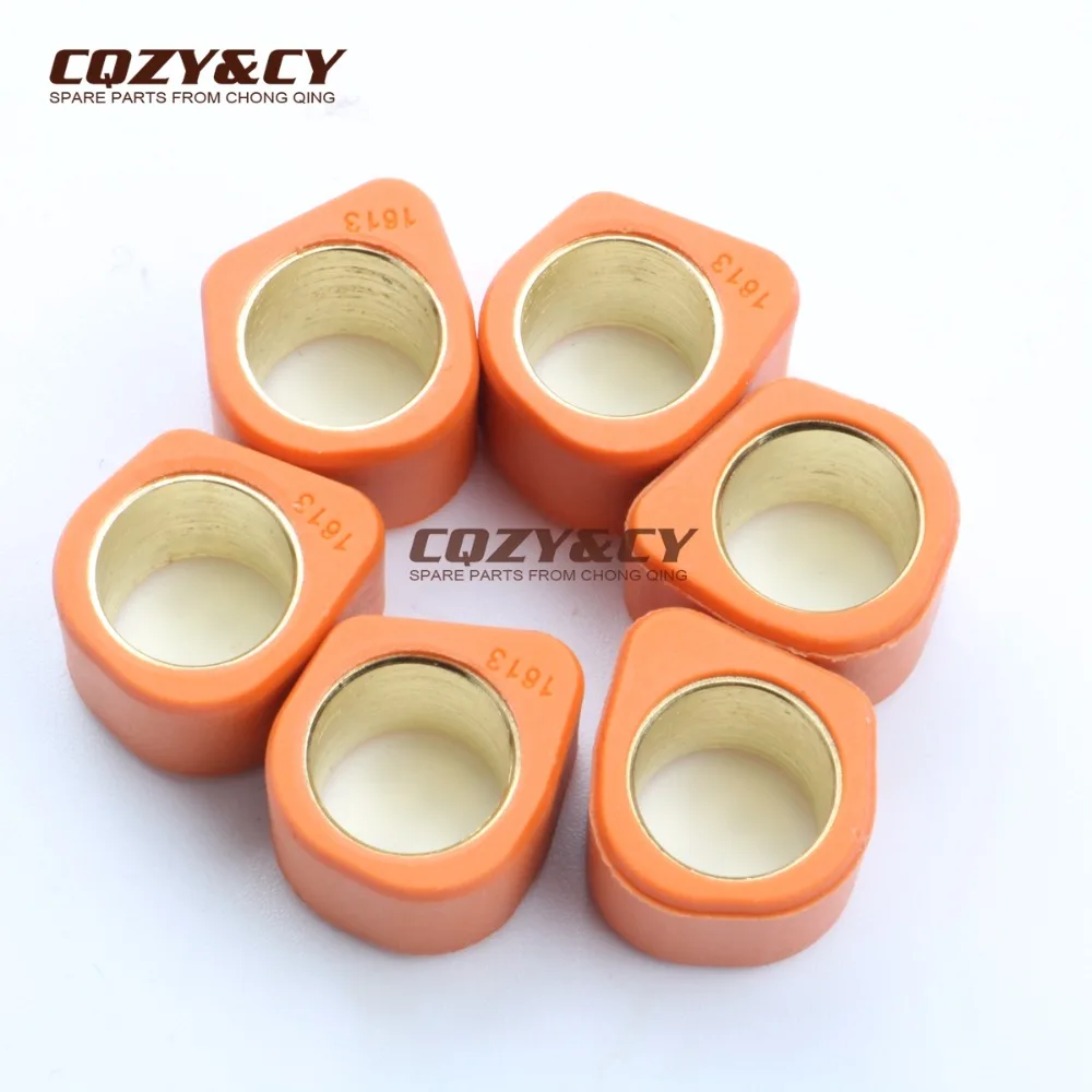

6PC Polygon Roller Set Sliders 16x13mm 5.5gram set for GILERA Easy Moving 50 95-96 Storm 50 94-95 Typhoon 50 94-97