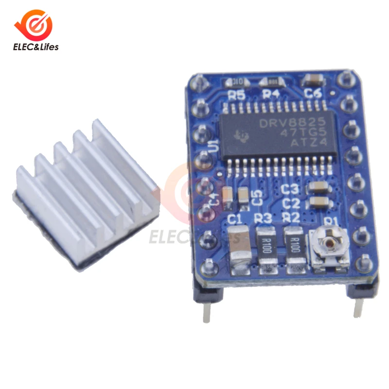 

3D Printer Parts DRV8825 Stepper Motor Driver With Heat sink Carrier Reprap 4-layer PCB board For RAMPS replace A4988 Driver