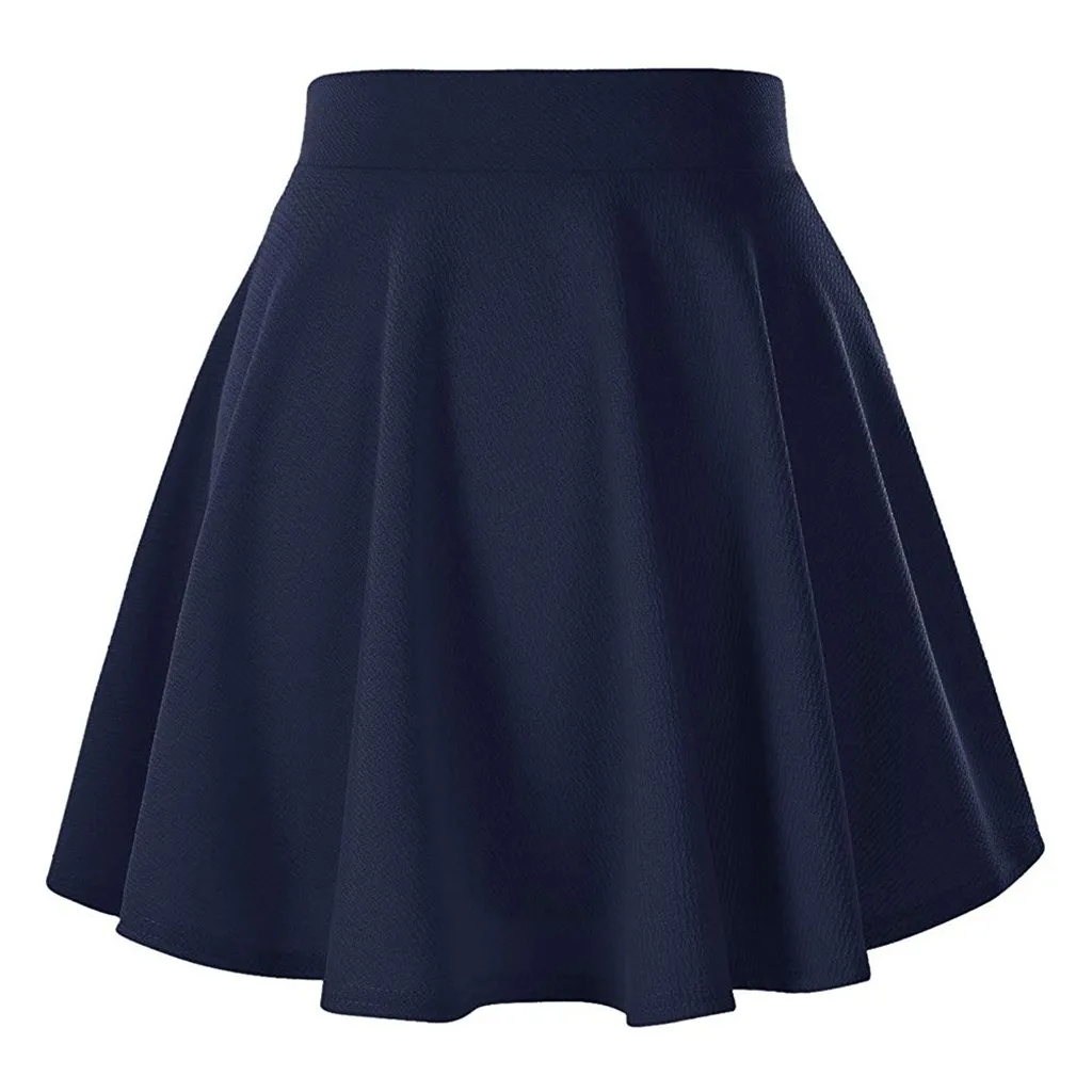 Новая модная юбка, юбка из тюля юбки, женские Юпи женские юбки mujer moda Для женщин однотонные Цвет Эластичная лента мини-юбка Z4
