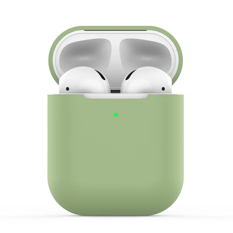 Силиконовые Airpods беспроводные наушники зарядный чехол Беспроводная bluetooth-гарнитура защитный рукав крышка коробка для наушников