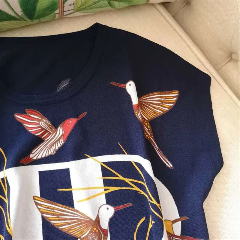 Luxury Designer Brand Knitted Top for Women O Neck