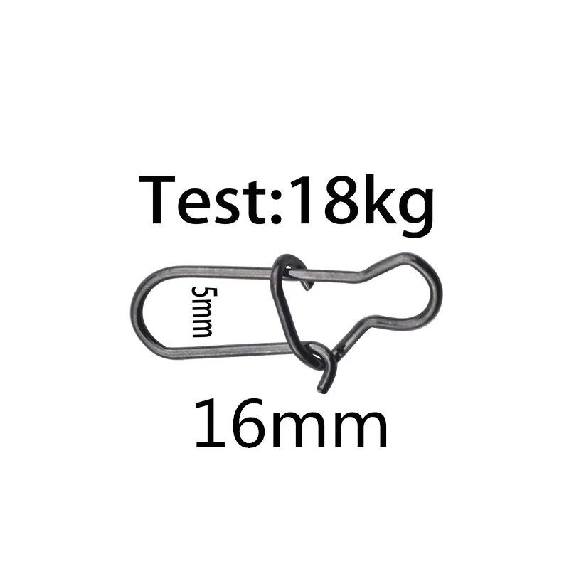 100 шт./лот, рыболовный соединитель из нержавеющей стали 1#2#, аксессуар для рыбалки, крепкое сопротивление, 18, 28 кг, 16, 21 мм, Рыболовный инструмент, оснастка, аксессуары