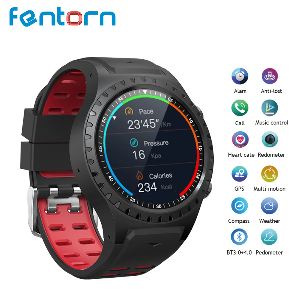 Fentorn M1 Smart Watch IP67 Waterproof Support Micro SIM card Bluetooth Dial Call Heart Rate Monitor GPS Watch sports Smartwatch