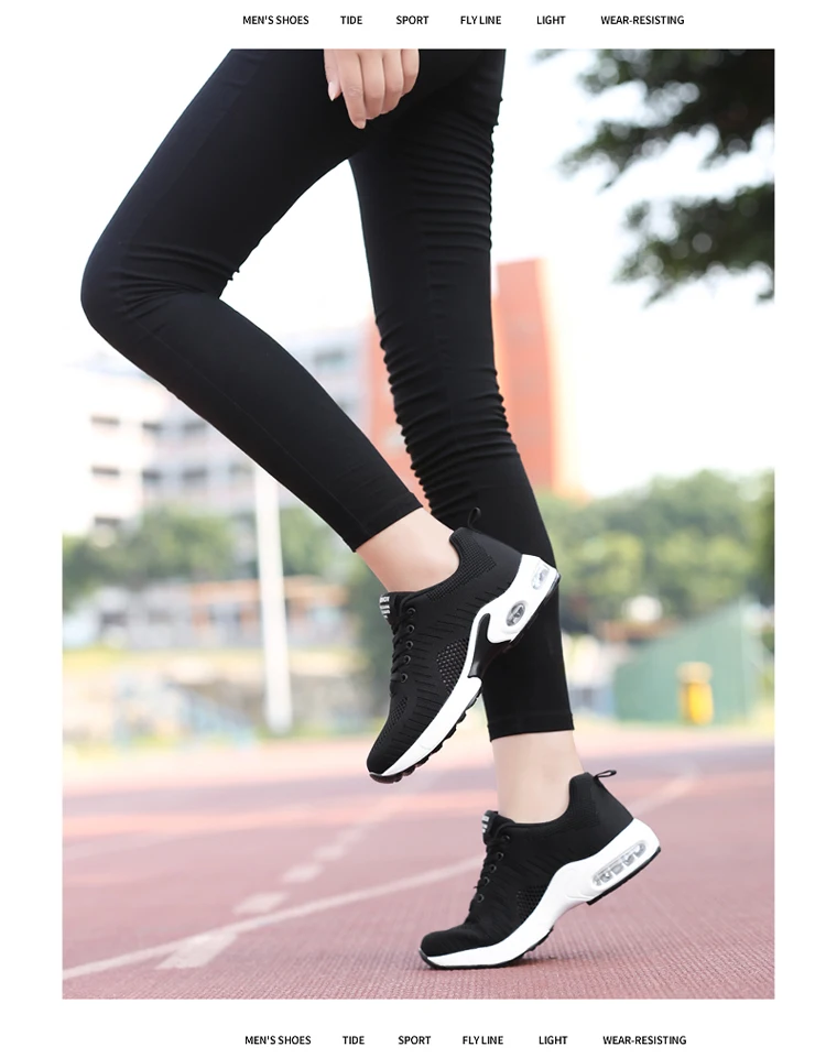 Для женщин кроссовки New воздушной подушке летать ткать Four Seasons спортивная обувь для Для женщин кроссовки