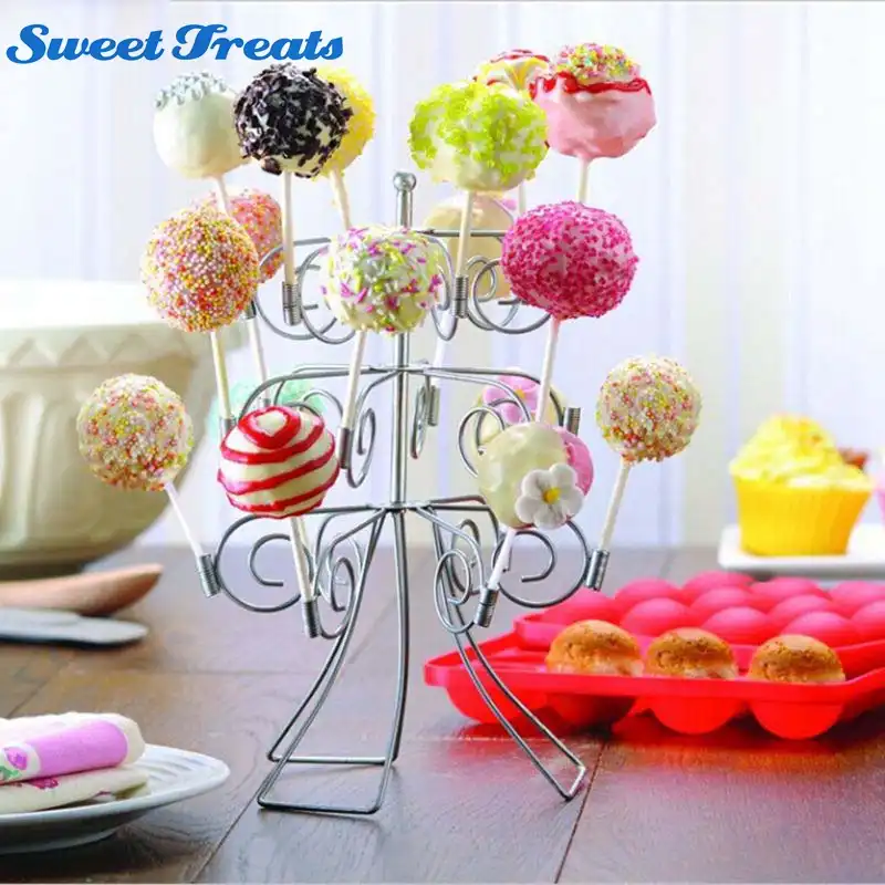 Sweettreats 3 яруса кружевных 18 торт поп Дисплей держатель Подставка для леденцов база вечерние Свадебные украшения - изображение