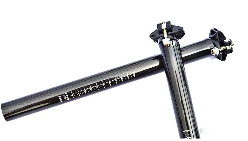 Из углеродного волокна, шоссейный Подседельный штырь для горного велосипеда MTB горный велосипед запчасти Подседельный штырь трубки 27,2 30,8 31,6*350/400/450 мм