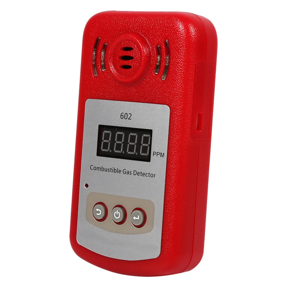 300-10000PPM анализатор газа детектор газа Тестер горючий природный газ метан детектор утечки со звуковым сигналом и светильник Flash