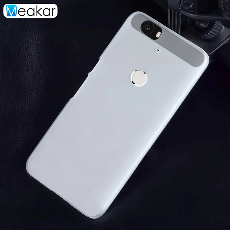 Матовая Пластик Coque 5.7For Nexus 6P чехол для huawei Google Nexus 6P телефонный чехол-лента на заднюю панель - Цвет: white