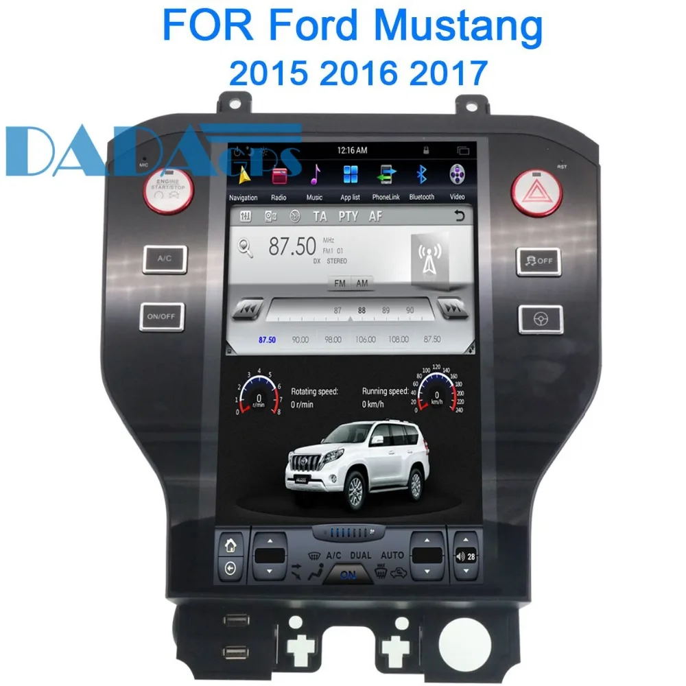 

Tesla Style Android Car GPS Navigation Headunit For Ford Mustang 2015 2016 2017 no Car DVD Player Stereo Multimedia Audio Satnav