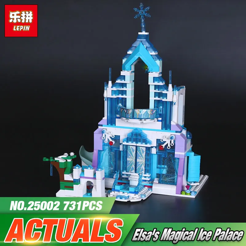 

New 25002 Blocks Toys 731Pcs Girl Series The 41148 Magical Ice Castle Set Building Blocks Brick Funny Kids Toys Birthday Gifts