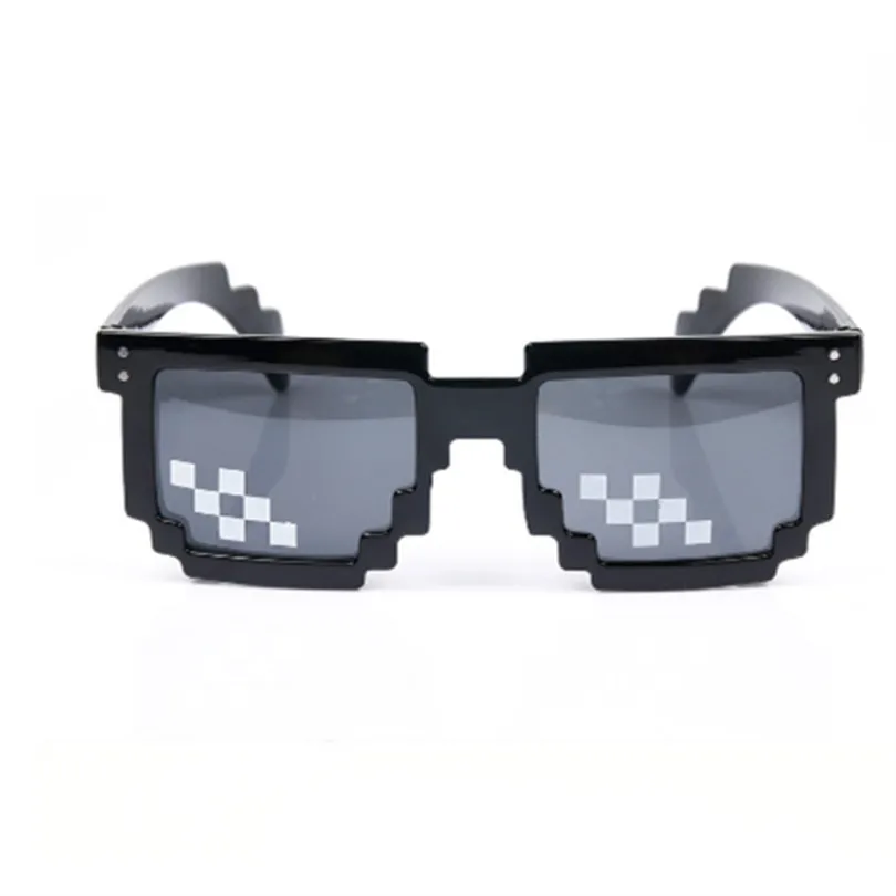Солнцезащитные очки, 8 бит, мозаичные, пиксельные очки для мужчин и женщин, Dealwithit thug life, популярные, для мужчин и женщин, вечерние, очки