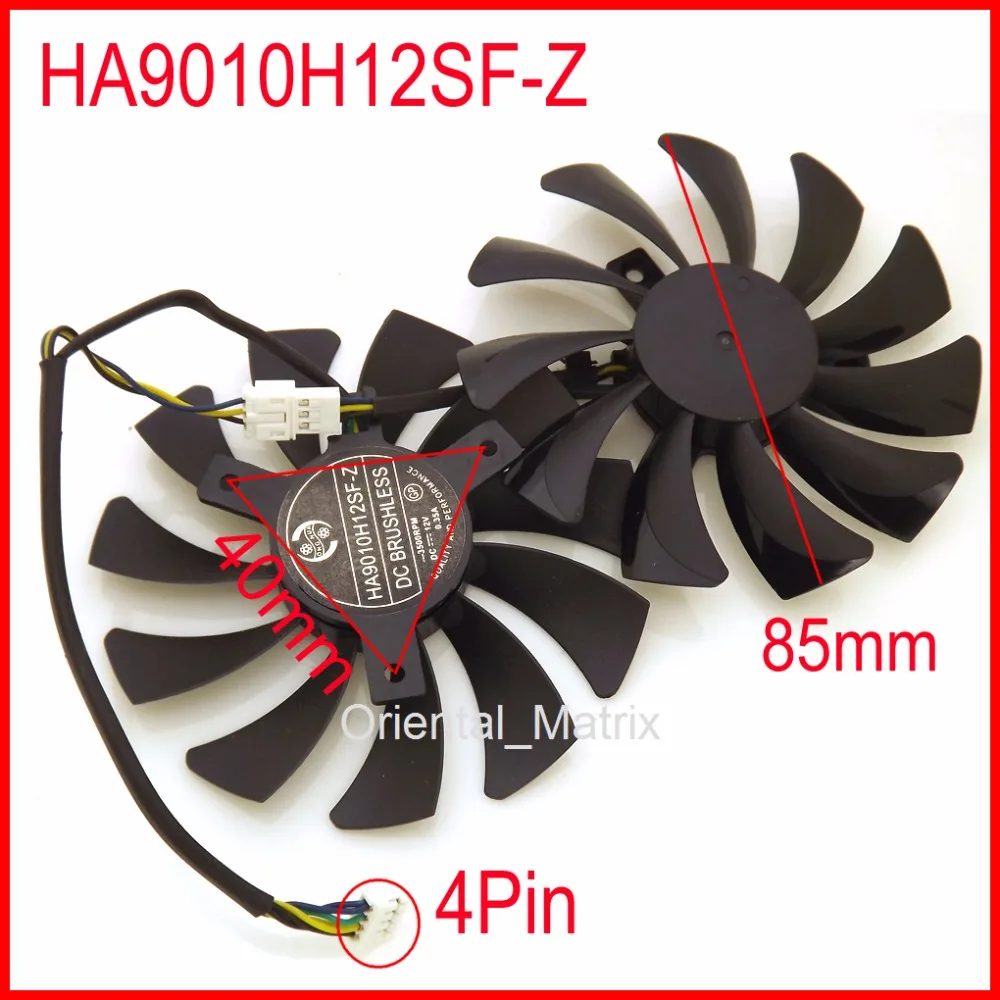 

Free Shipping HA9010H12F-Z HA9010H12SF-Z 12V 0.57A 85mm 40*40*40mm 4Wire 4Pin For Dataland Graphics Card Cooling Fan