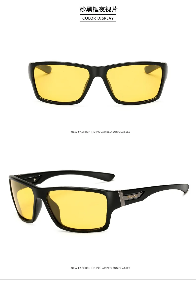 Модные брендовые классические солнцезащитные очки Для мужчин вождения квадратных черная рамка очки мужские солнцезащитные очки для Для мужчин Gafas uv400