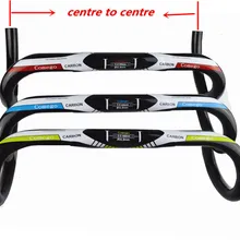 Дорожный гоночный велосипед матовый/глянцевый полностью углеродный внутренний руль кабель углепластиковый руль для велосипеда 400/420/440 мм Дорожный Стад