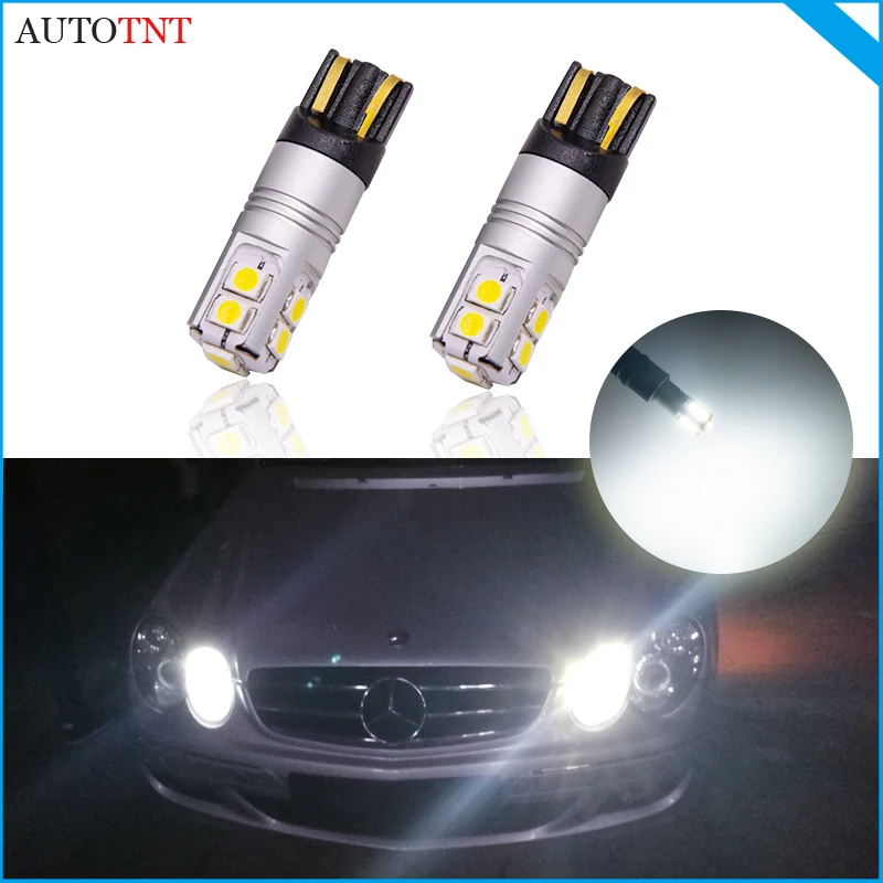 2 шт. T10 led w5w лампа светильник 168 194 6000K canbus без ошибок для Mercedes Benz C205 C204 S202 S203 S204 S205 W140
