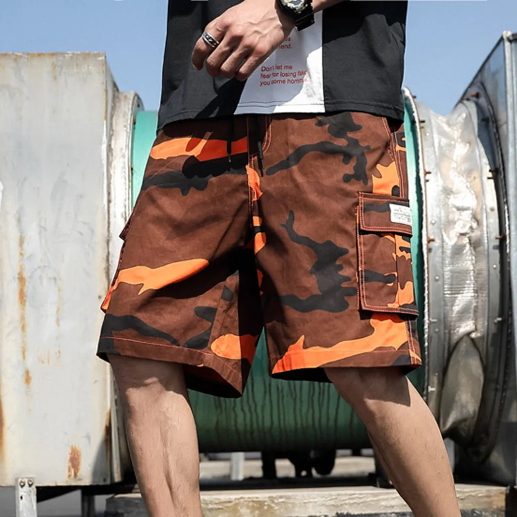 Men Pants New Beach Shorts Man Casual Camouflage Shorts Military Pants Male Bermuda Cargo Overalls Plus Size M-7XL L0620