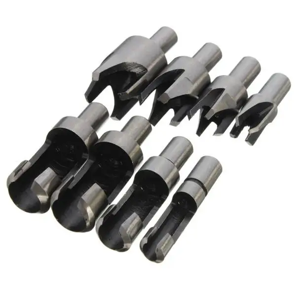 

8pcs 10mm Shank Plug Cutter Wood Dowel Maker Woodworking Tool