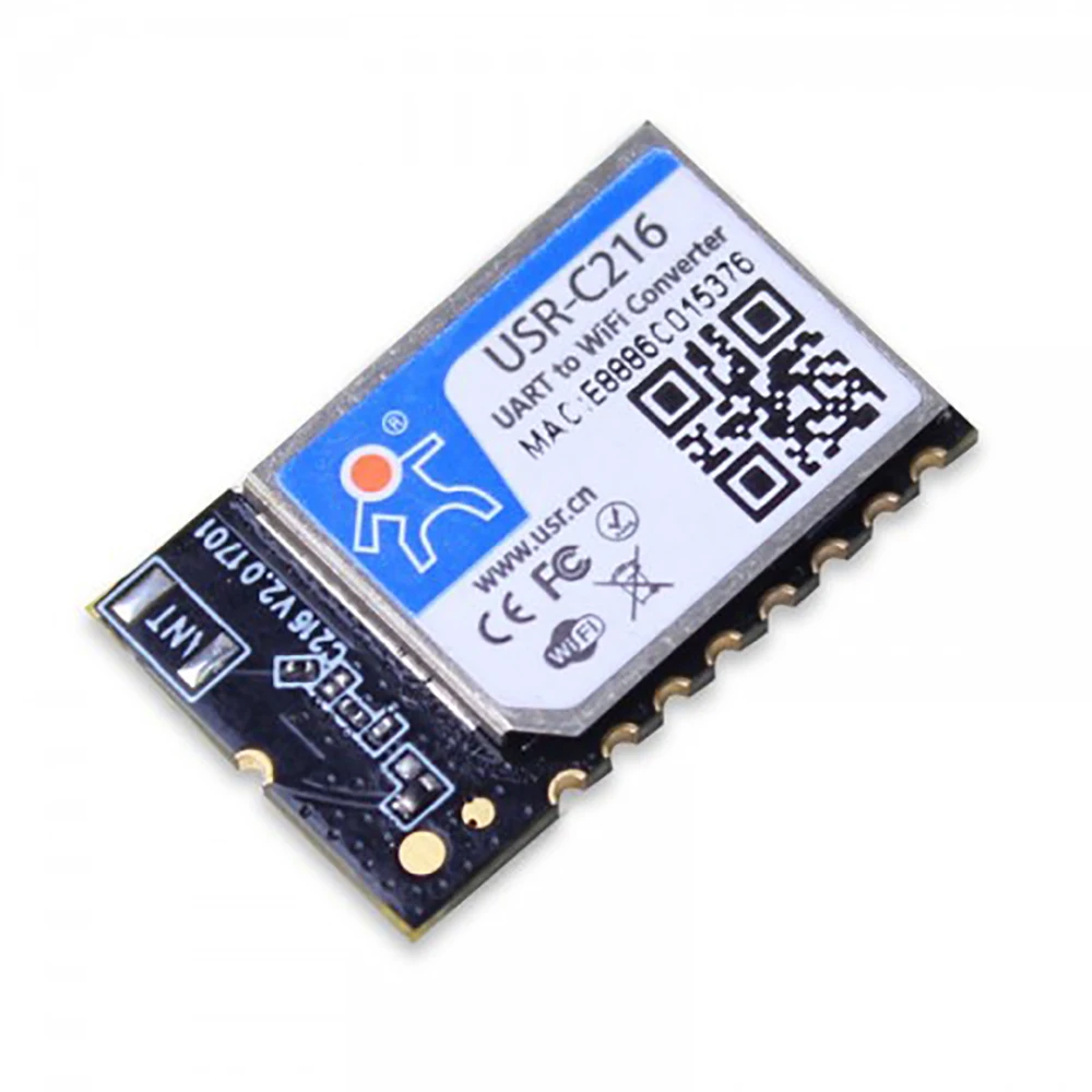 USR-C216 UART WI-FI конвертер SMT низкая Мощность IoT WI-FI Беспроводной чип модуль Поддержка TCP/UDP Httpd клиент в командный режим Q175