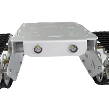 T300 серебро(белый) версия алюминиевого сплава смарт Танк шасси автомобиля/эксперимент платформы, сервоприводы, контроллер, робот установочный интерфейс