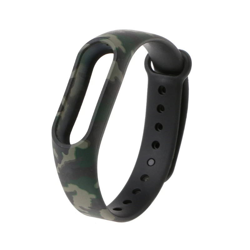 Новый камуфляж ТПУ Браслет Ремешок Замена для Xiaomi MI Band 2 Смарт